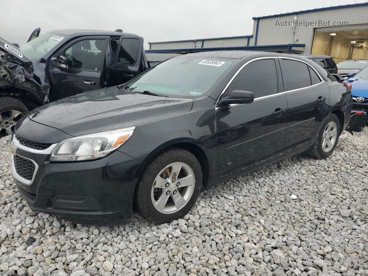 2015 Chevrolet Malibu Ls Black vin: 1G11B5SL6FF293842