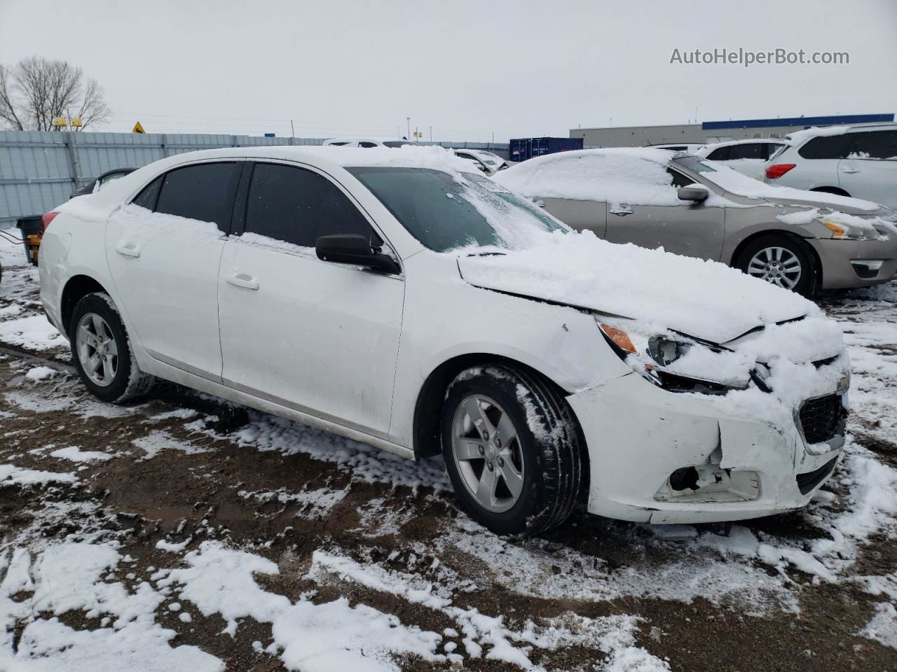 2015 Chevrolet Malibu Ls White vin: 1G11B5SL6FF345129