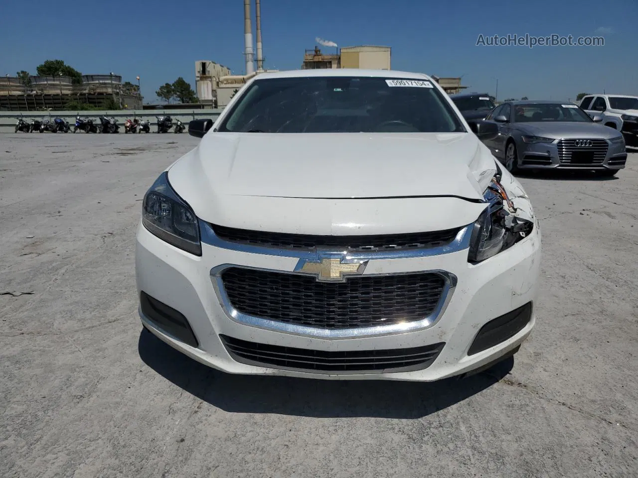 2015 Chevrolet Malibu Ls White vin: 1G11B5SL7FF318554