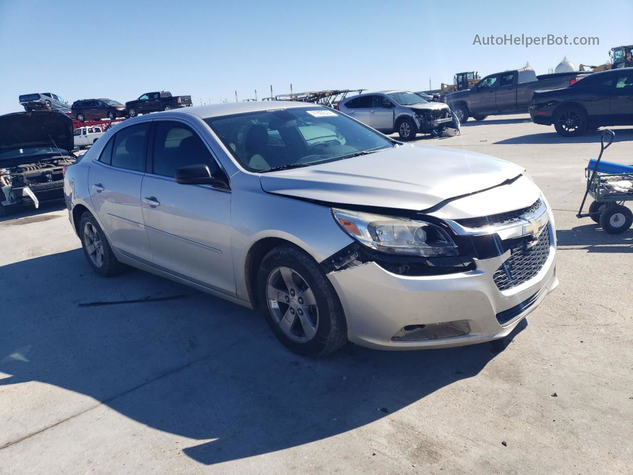 2015 Chevrolet Malibu Ls Silver vin: 1G11B5SL8FF306509