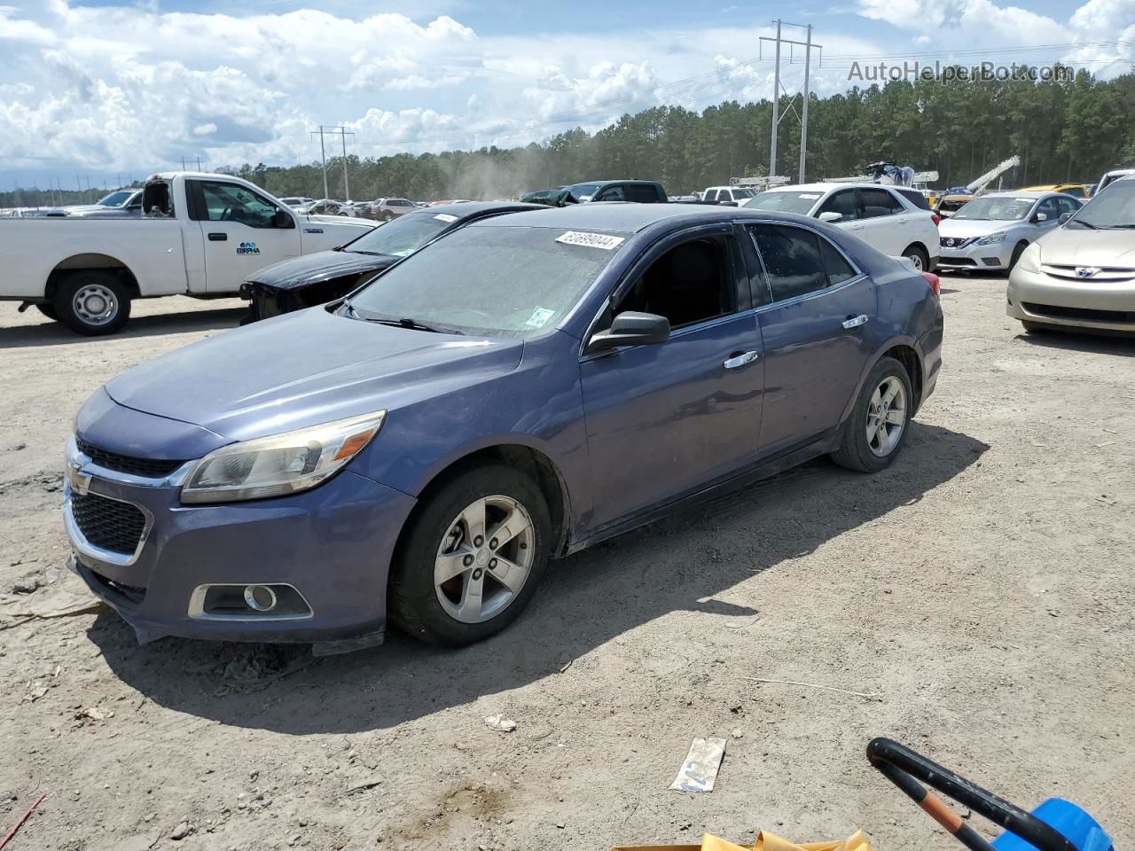 2015 Chevrolet Malibu Ls Синий vin: 1G11B5SL8FF310107