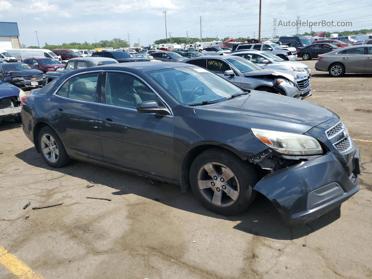 2015 Chevrolet Malibu Ls Gray vin: 1G11B5SL9FF118968