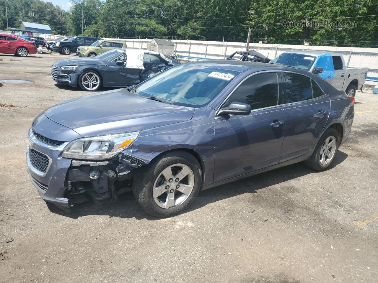 2015 Chevrolet Malibu Ls Blue vin: 1G11B5SL9FF219718