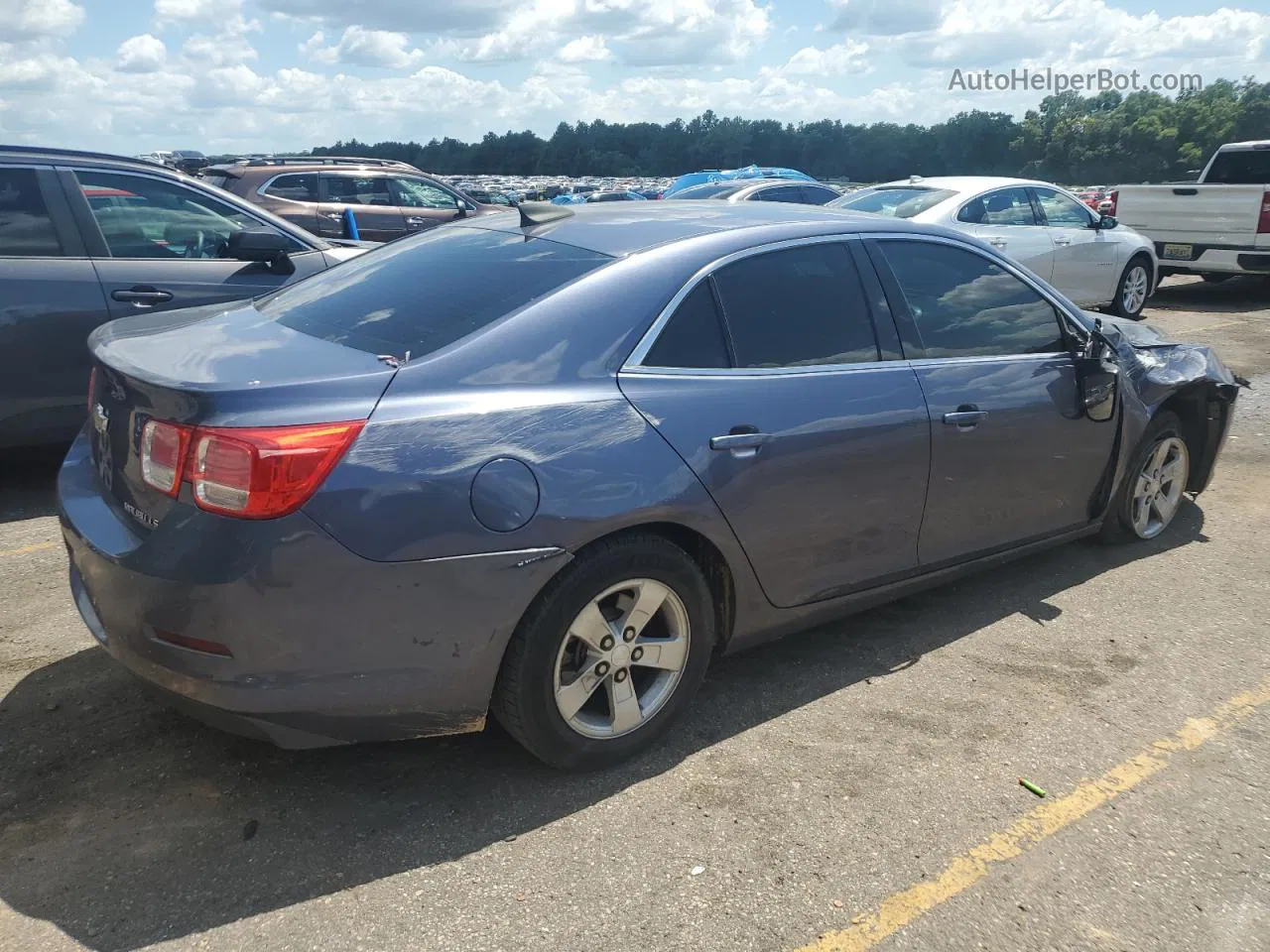 2015 Chevrolet Malibu Ls Синий vin: 1G11B5SL9FF219718