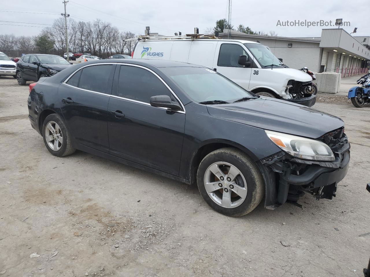 2015 Chevrolet Malibu Ls Black vin: 1G11B5SL9FF344394