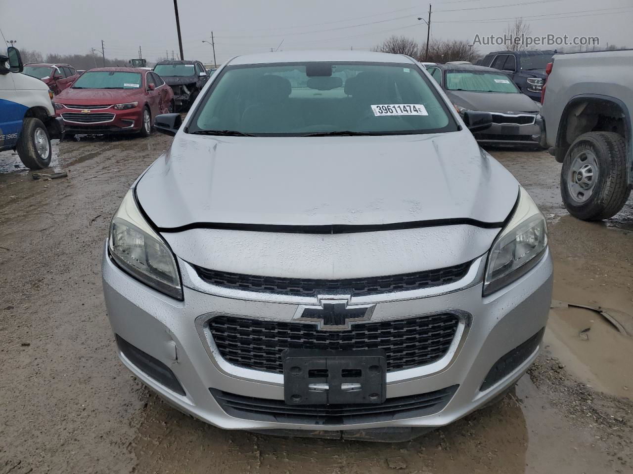 2015 Chevrolet Malibu Ls Серебряный vin: 1G11B5SLXFF109633