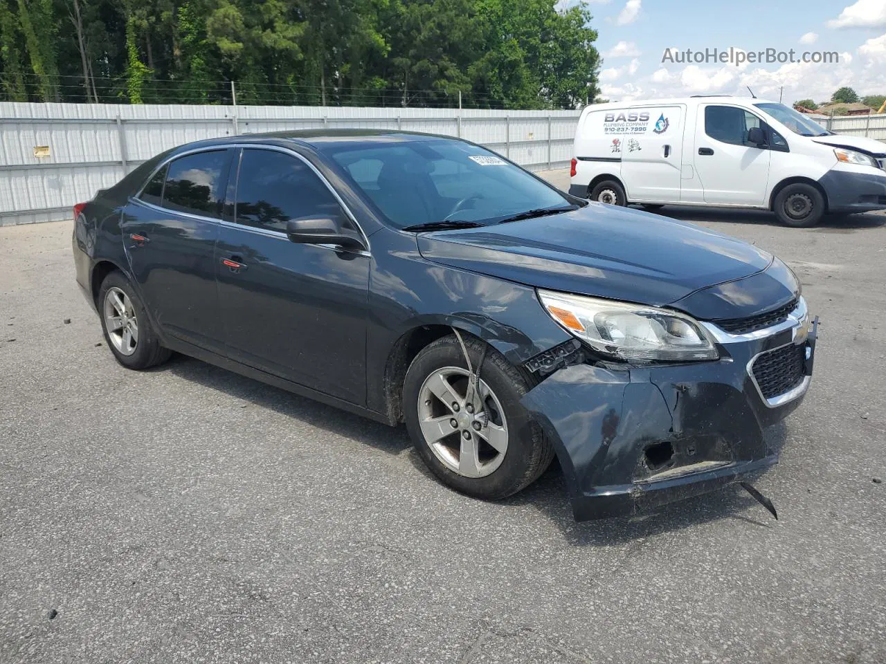 2015 Chevrolet Malibu Ls Black vin: 1G11B5SLXFF240769