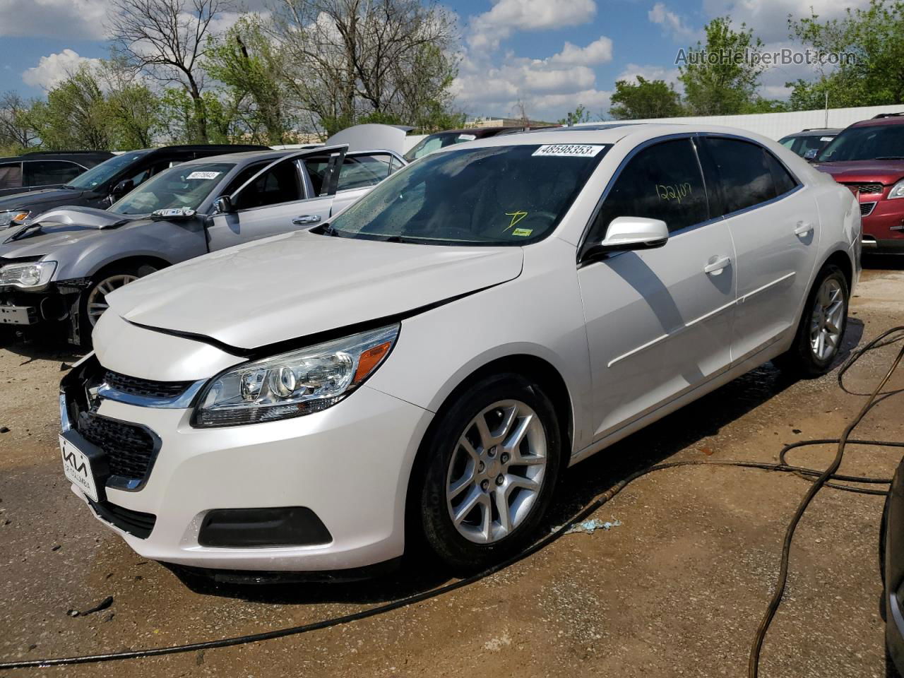 2015 Chevrolet Malibu 1lt White vin: 1G11C5SL0FF191661