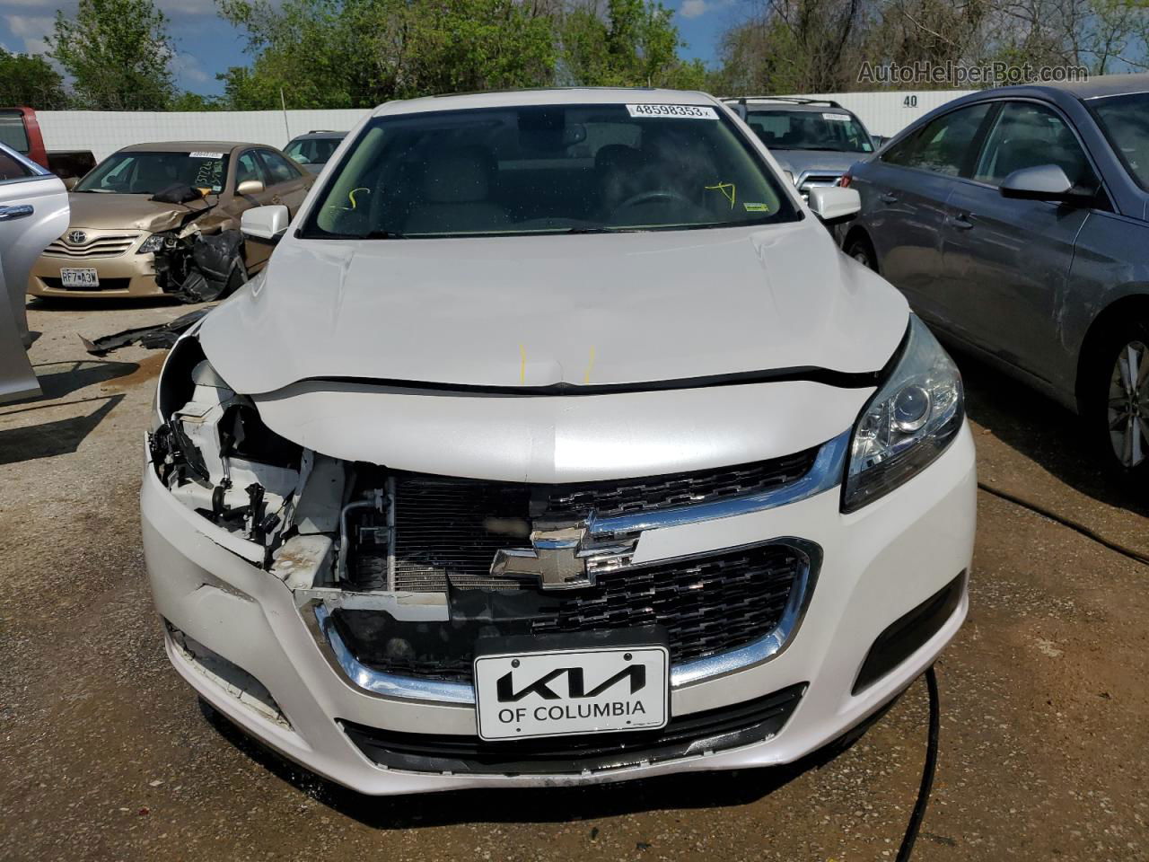 2015 Chevrolet Malibu 1lt White vin: 1G11C5SL0FF191661