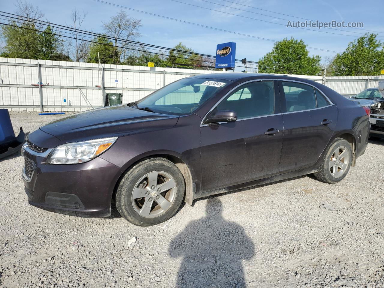 2015 Chevrolet Malibu 1lt Burgundy vin: 1G11C5SL0FF272675