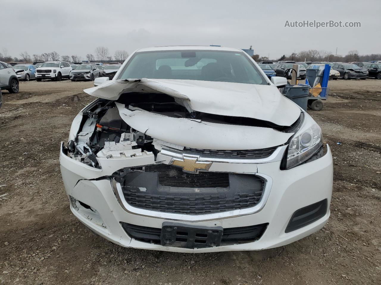 2015 Chevrolet Malibu 1lt White vin: 1G11C5SL0FU151611