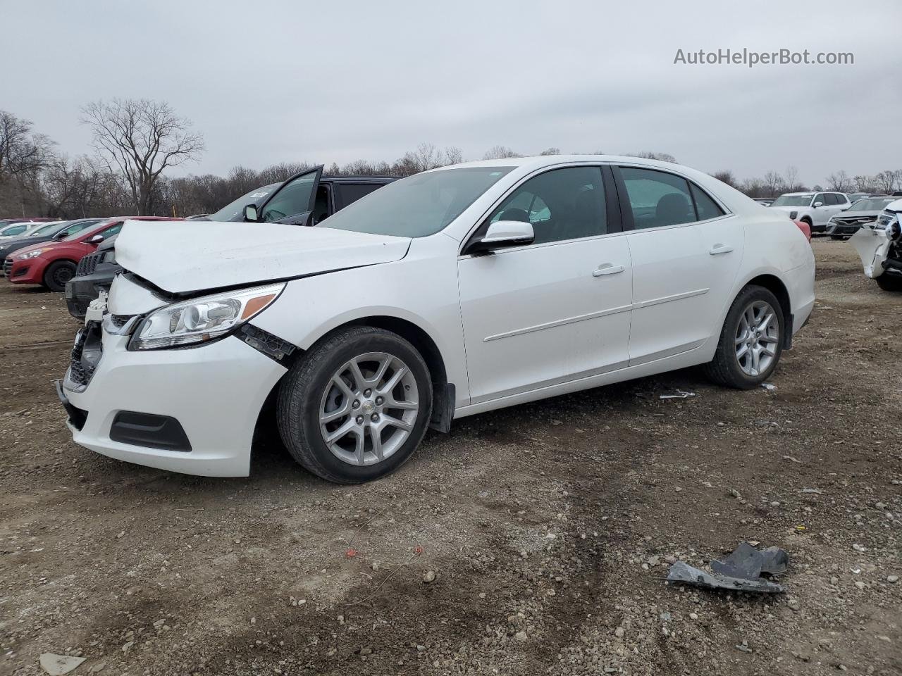 2015 Chevrolet Malibu 1lt White vin: 1G11C5SL0FU151611