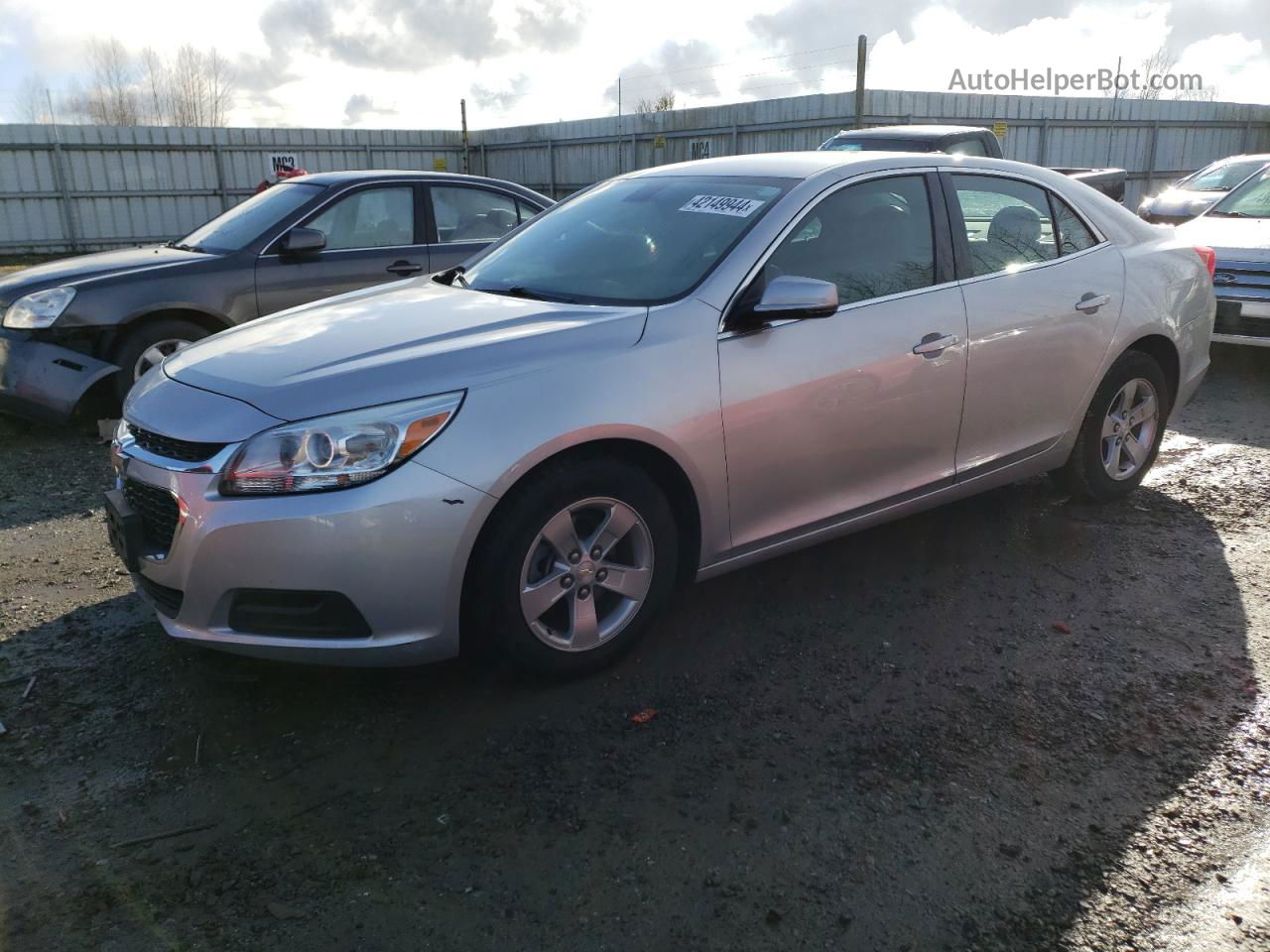 2015 Chevrolet Malibu 1lt Silver vin: 1G11C5SL1FF181947