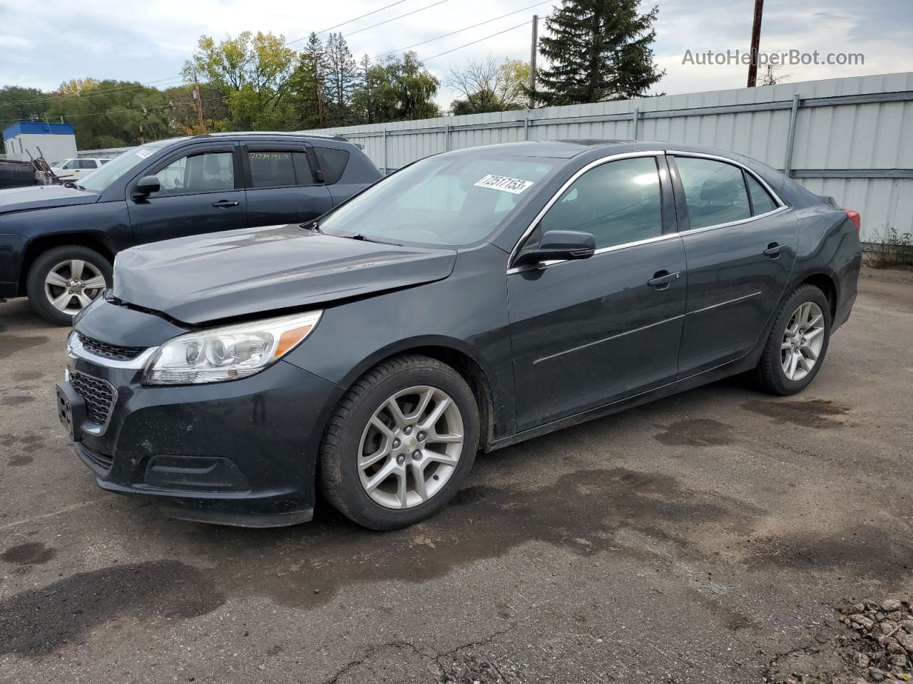 2015 Chevrolet Malibu 1lt Серый vin: 1G11C5SL2FF134510