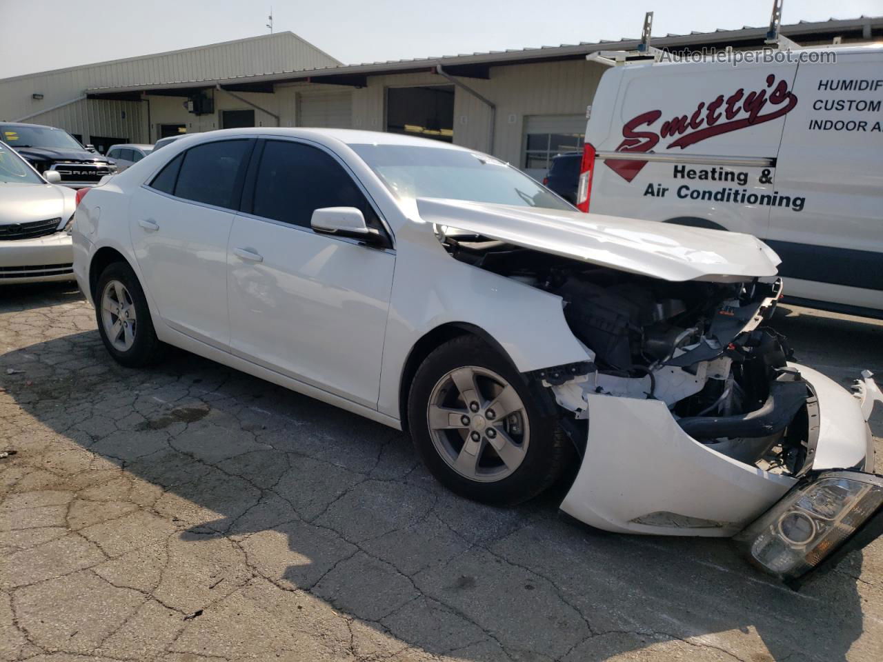 2015 Chevrolet Malibu 1lt White vin: 1G11C5SL2FF250516