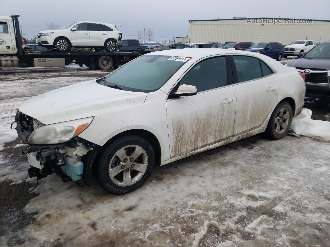 2015 Chevrolet Malibu 1lt Белый vin: 1G11C5SL2FF256963