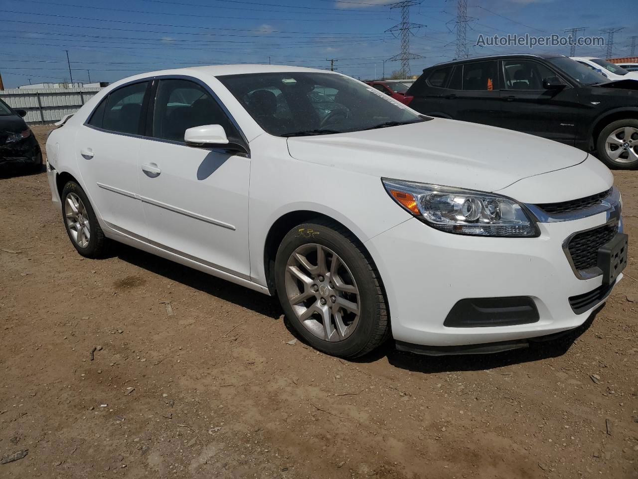 2015 Chevrolet Malibu 1lt White vin: 1G11C5SL2FF281538