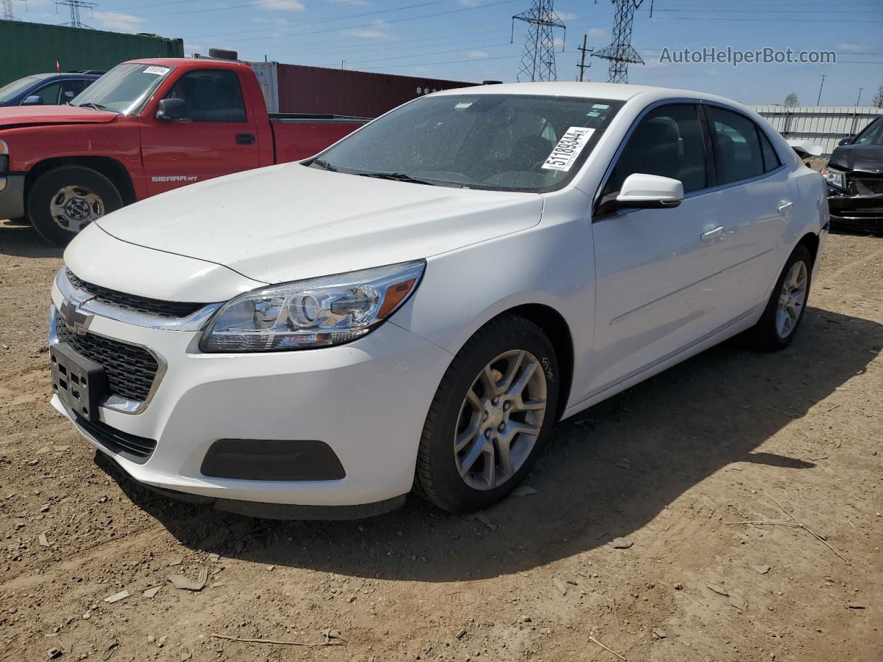 2015 Chevrolet Malibu 1lt White vin: 1G11C5SL2FF281538