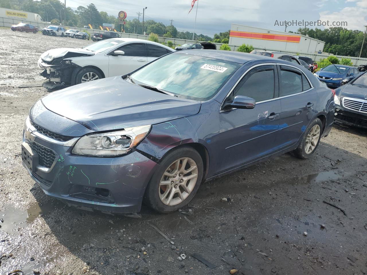 2015 Chevrolet Malibu 1lt Blue vin: 1G11C5SL3FF230730