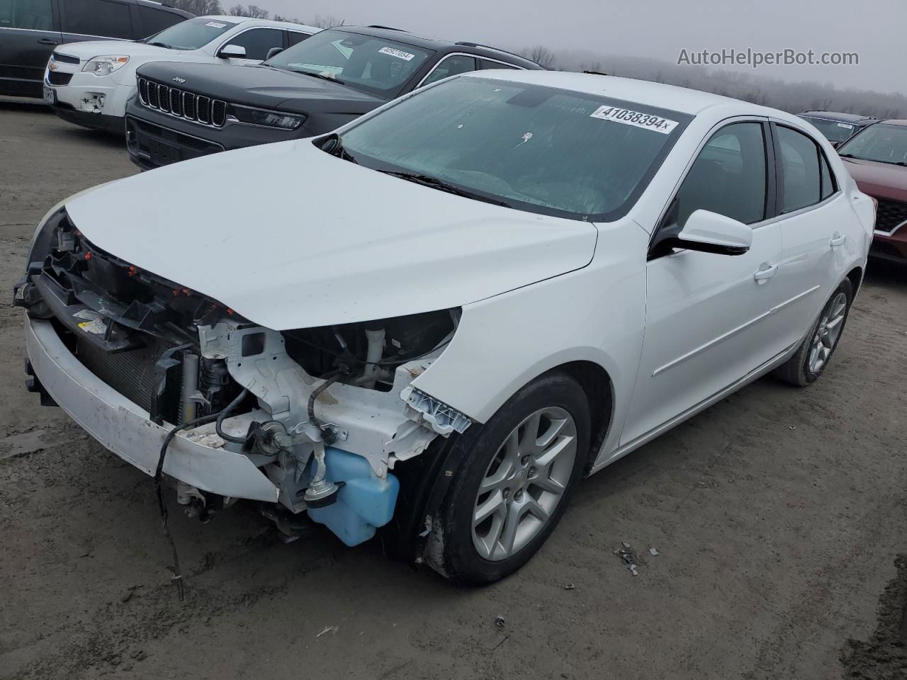 2015 Chevrolet Malibu 1lt Белый vin: 1G11C5SL3FF307435