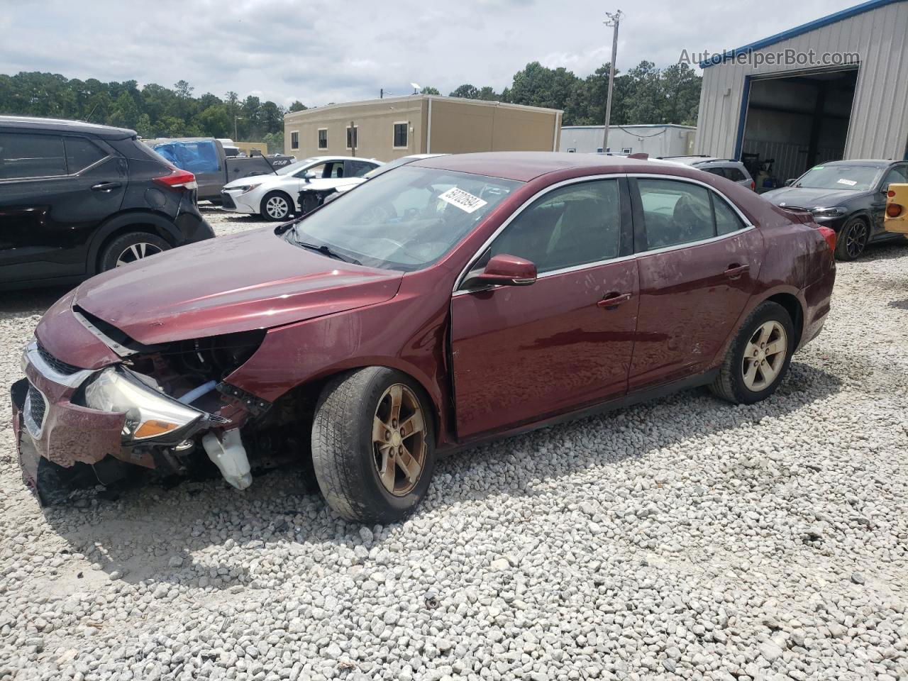 2015 Chevrolet Malibu 1lt Maroon vin: 1G11C5SL3FF347997