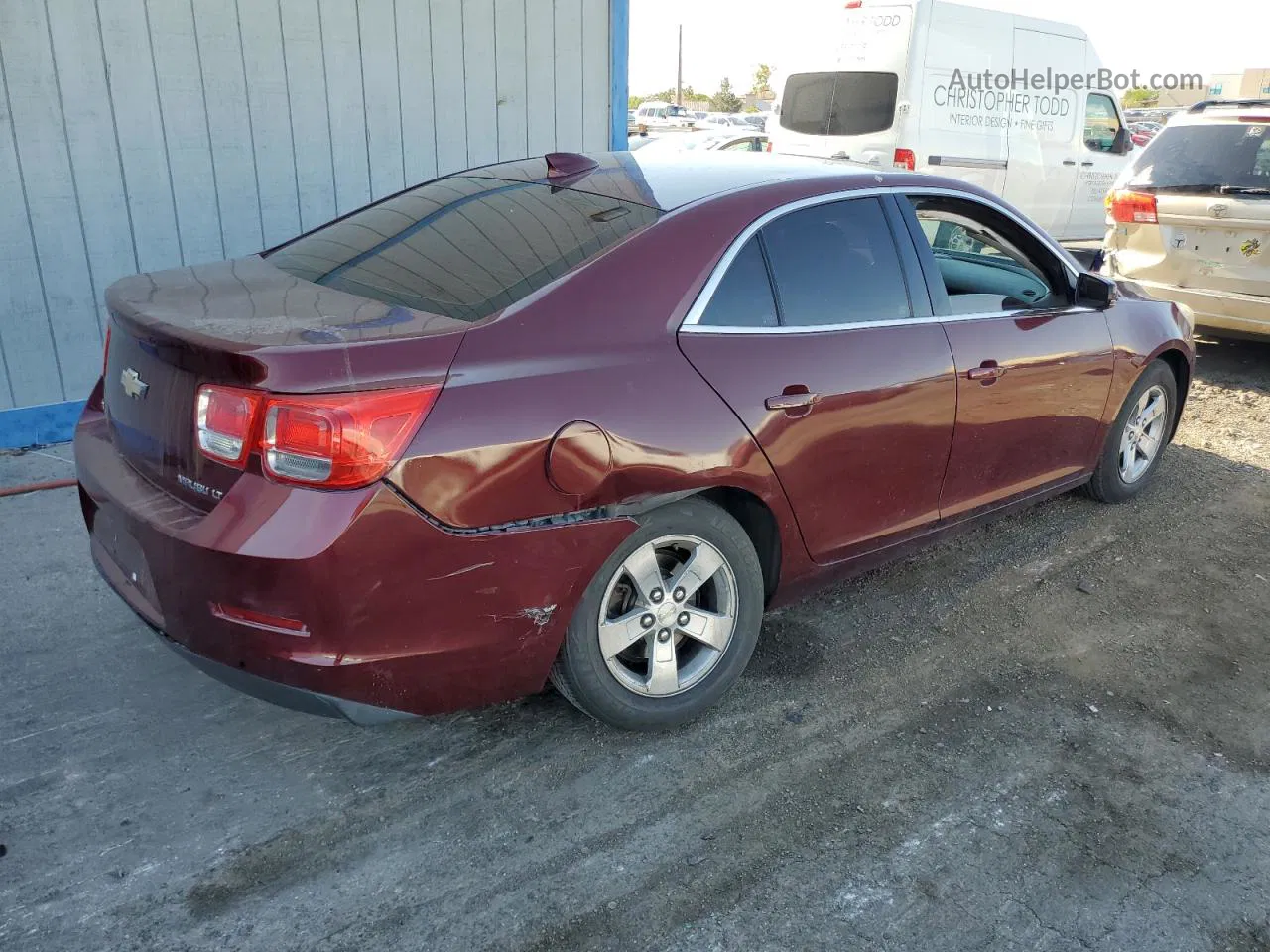 2015 Chevrolet Malibu 1lt Burgundy vin: 1G11C5SL5FF139684