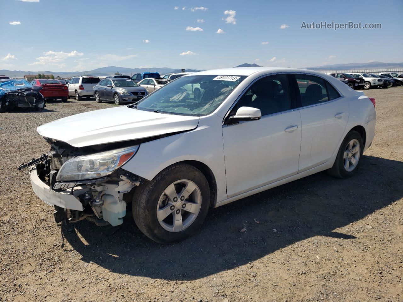 2015 Chevrolet Malibu 1lt Белый vin: 1G11C5SL5FF177996