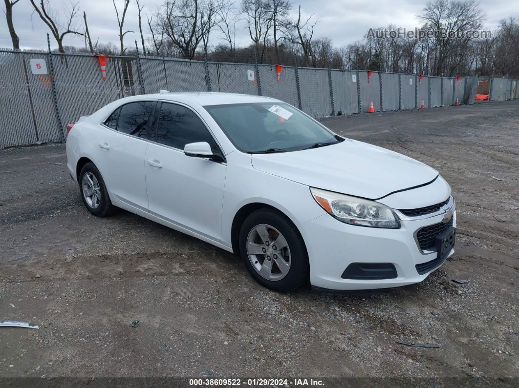 2015 Chevrolet Malibu 1lt White vin: 1G11C5SL5FF212438