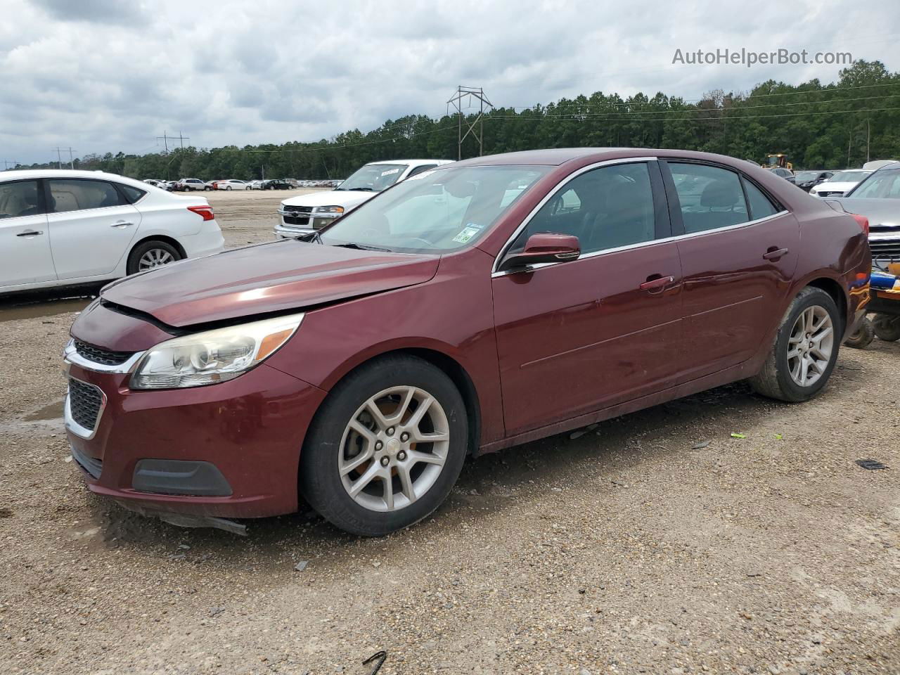 2015 Chevrolet Malibu 1lt Burgundy vin: 1G11C5SL6FF320356