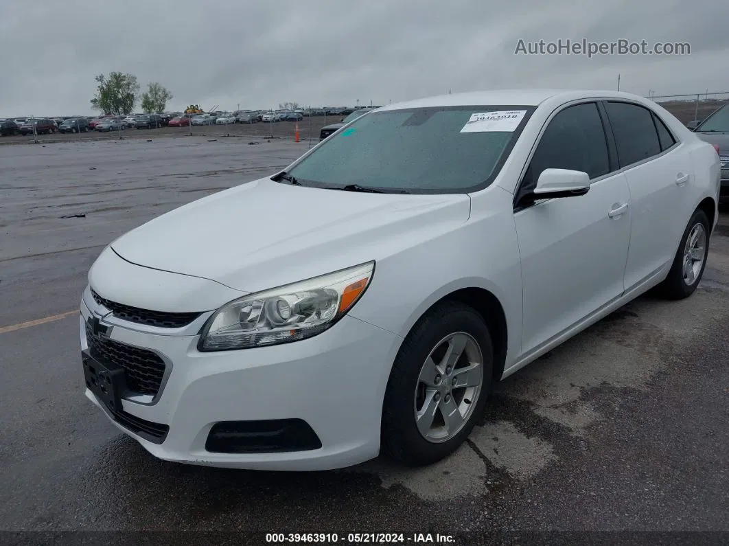 2015 Chevrolet Malibu 1lt Белый vin: 1G11C5SL7FF103902