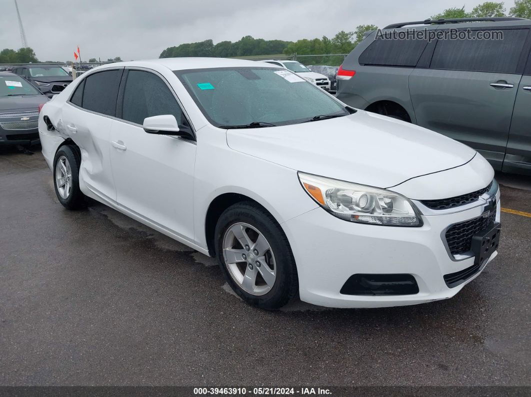 2015 Chevrolet Malibu 1lt White vin: 1G11C5SL7FF103902