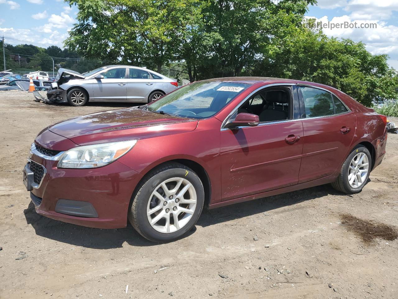 2015 Chevrolet Malibu 1lt Бордовый vin: 1G11C5SL7FF231234