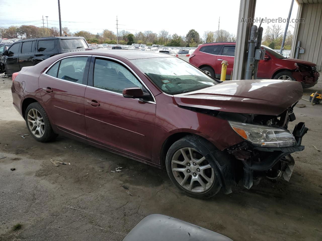 2015 Chevrolet Malibu 1lt Бордовый vin: 1G11C5SL8FF283262