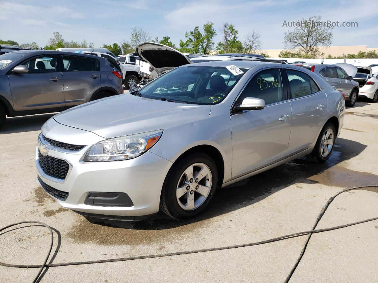 2015 Chevrolet Malibu 1lt Silver vin: 1G11C5SL8FF284444