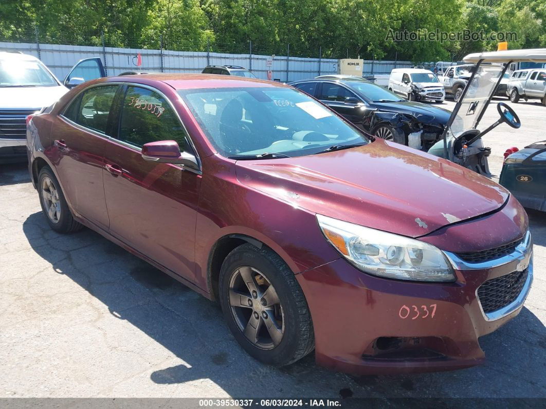 2015 Chevrolet Malibu 1lt Темно-бордовый vin: 1G11C5SL9FF182120