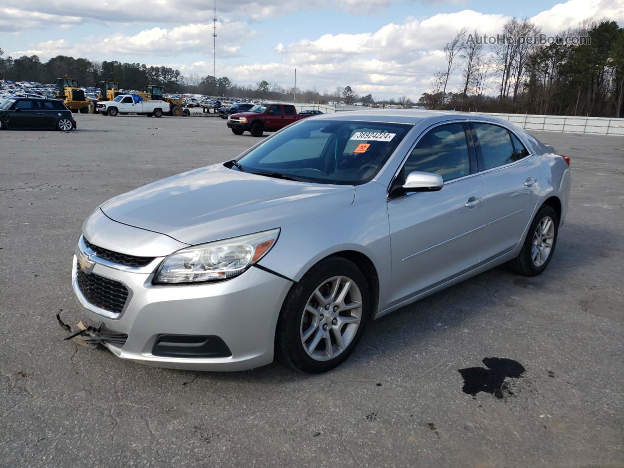 2015 Chevrolet Malibu 1lt Silver vin: 1G11C5SL9FF262243