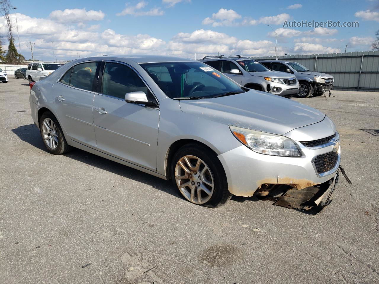 2015 Chevrolet Malibu 1lt Серебряный vin: 1G11C5SL9FF262243