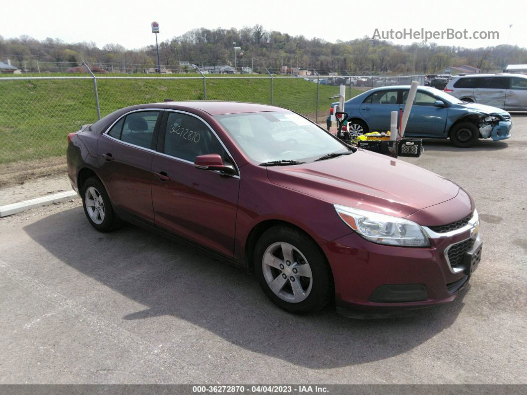 2015 Chevrolet Malibu Lt Maroon vin: 1G11C5SL9FF353626