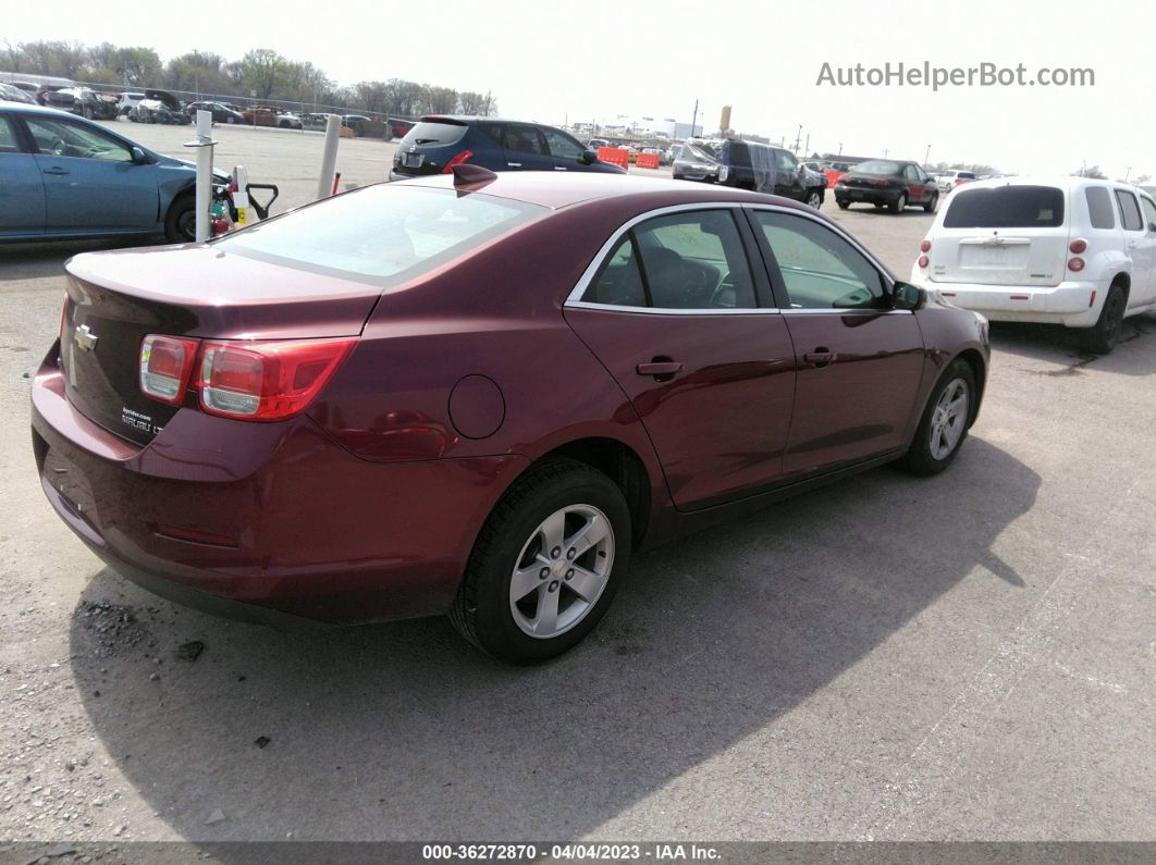 2015 Chevrolet Malibu Lt Maroon vin: 1G11C5SL9FF353626