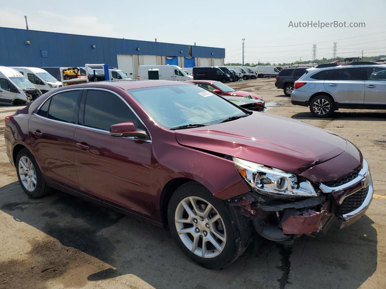 2015 Chevrolet Malibu 1lt Burgundy vin: 1G11C5SLXFF105000