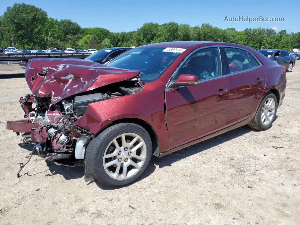 2015 Chevrolet Malibu 1lt Темно-бордовый vin: 1G11C5SLXFF157517