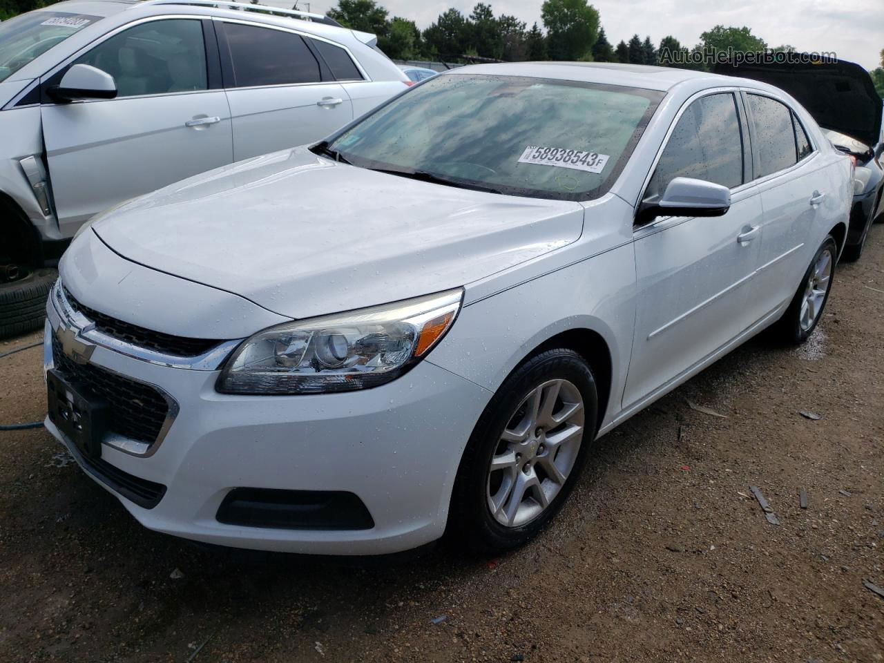 2015 Chevrolet Malibu 1lt White vin: 1G11C5SLXFF163477