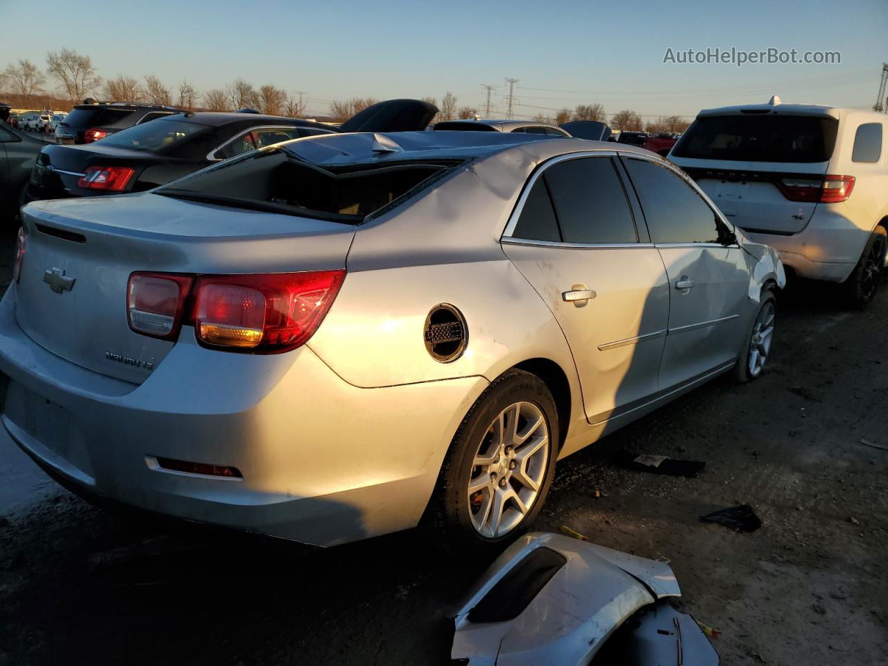 2015 Chevrolet Malibu 1lt Silver vin: 1G11C5SLXFF326015