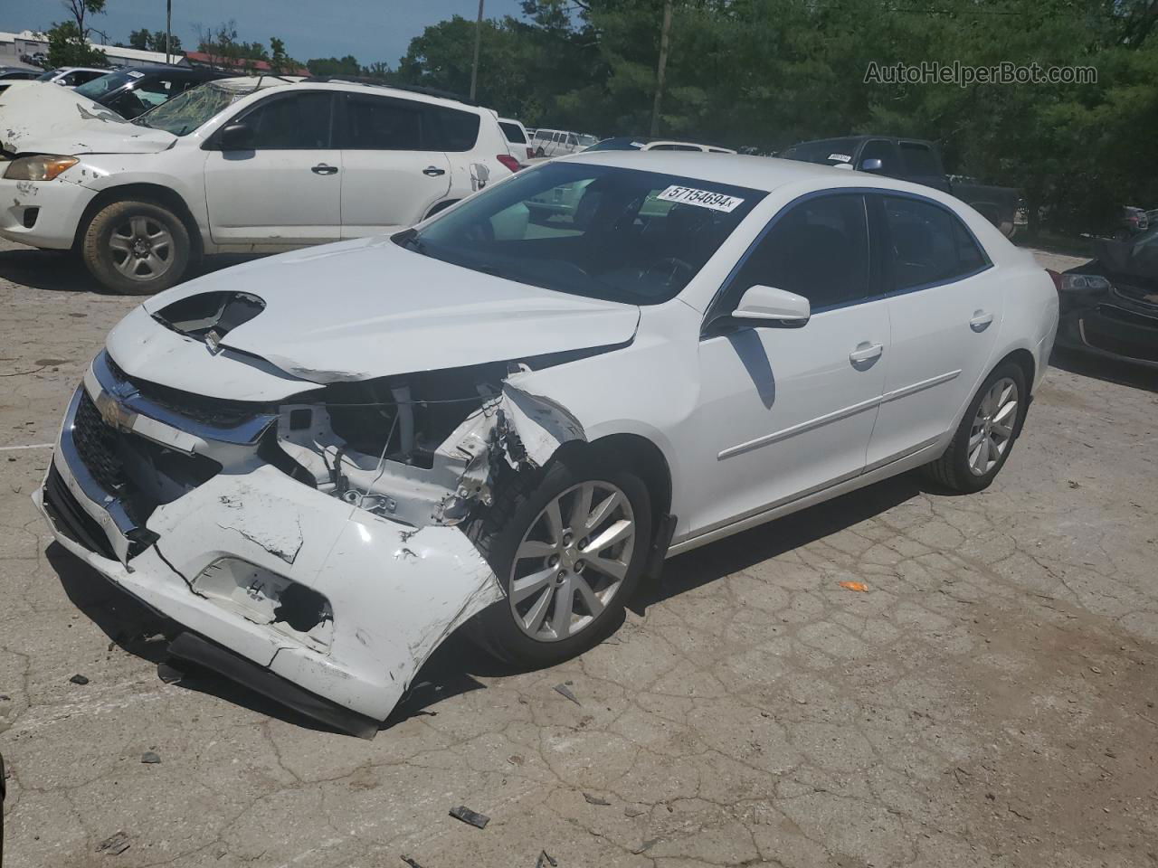 2015 Chevrolet Malibu 2lt Белый vin: 1G11D5SL0FF100790