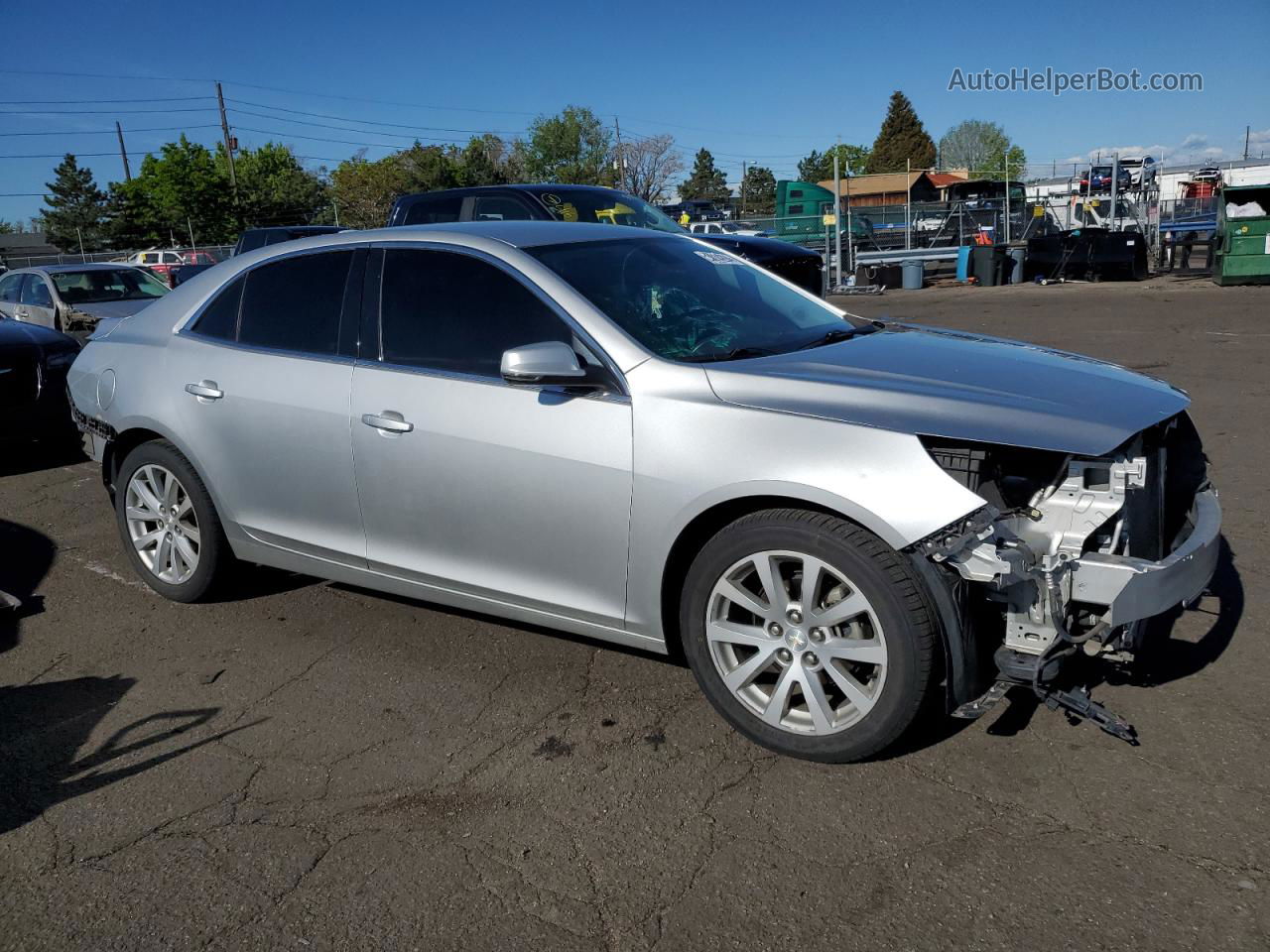 2015 Chevrolet Malibu 2lt Серебряный vin: 1G11D5SL1FF225118