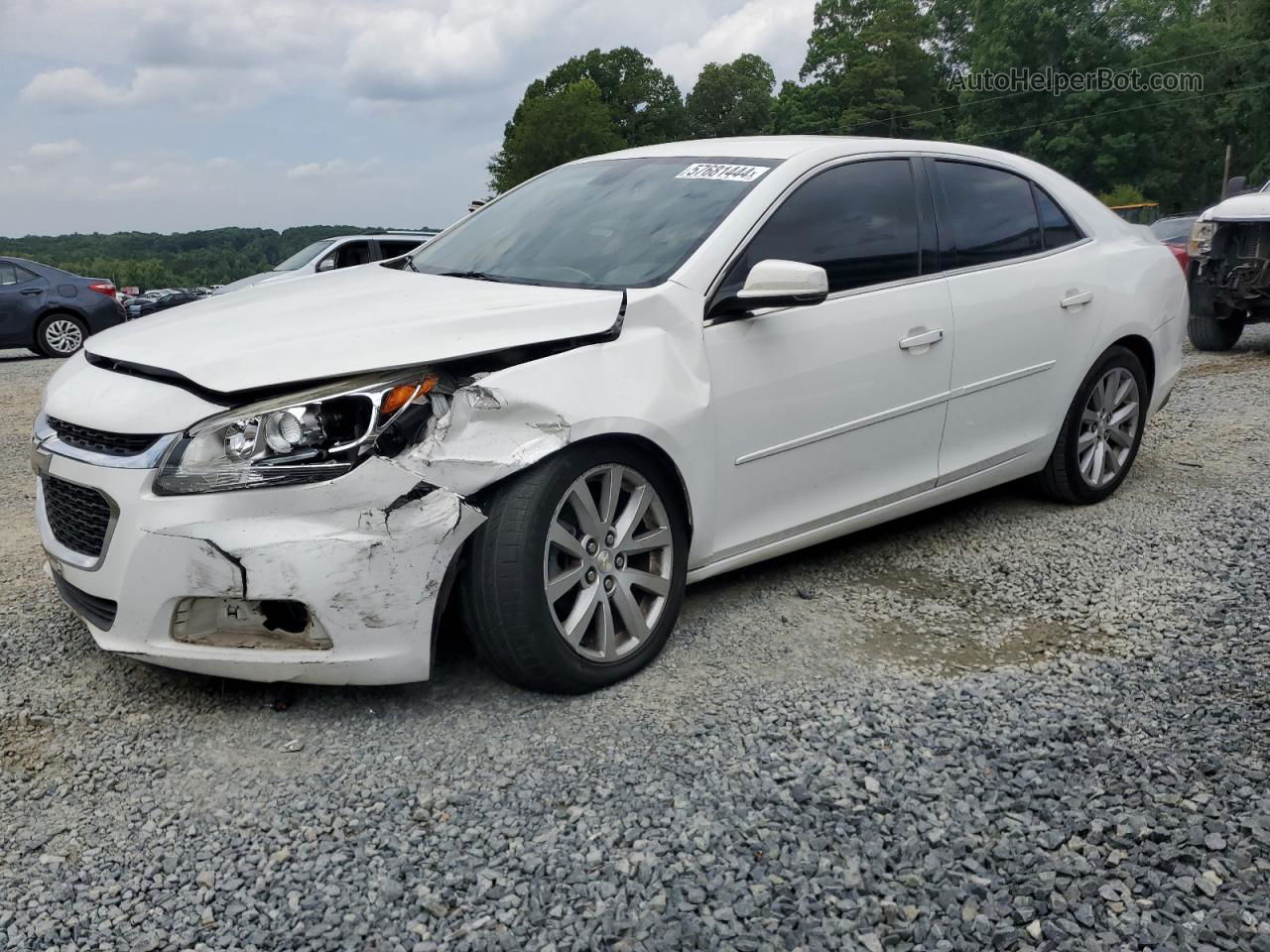 2015 Chevrolet Malibu 2lt Белый vin: 1G11D5SL5FF325447