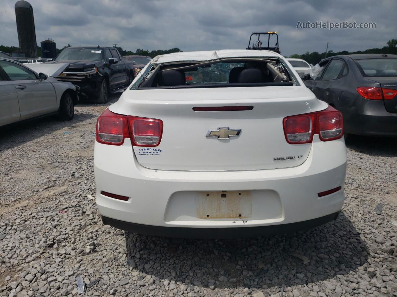 2015 Chevrolet Malibu 2lt Белый vin: 1G11D5SL7FF291365