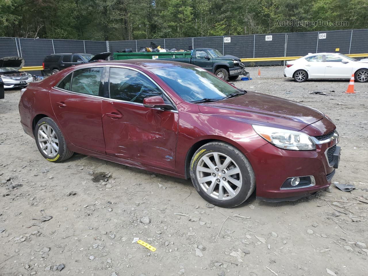 2015 Chevrolet Malibu 2lt Burgundy vin: 1G11D5SLXFF252463