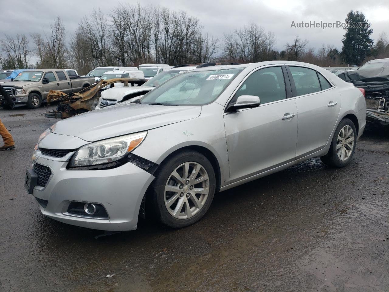 2015 Chevrolet Malibu Ltz Silver vin: 1G11F5SL4FF207996