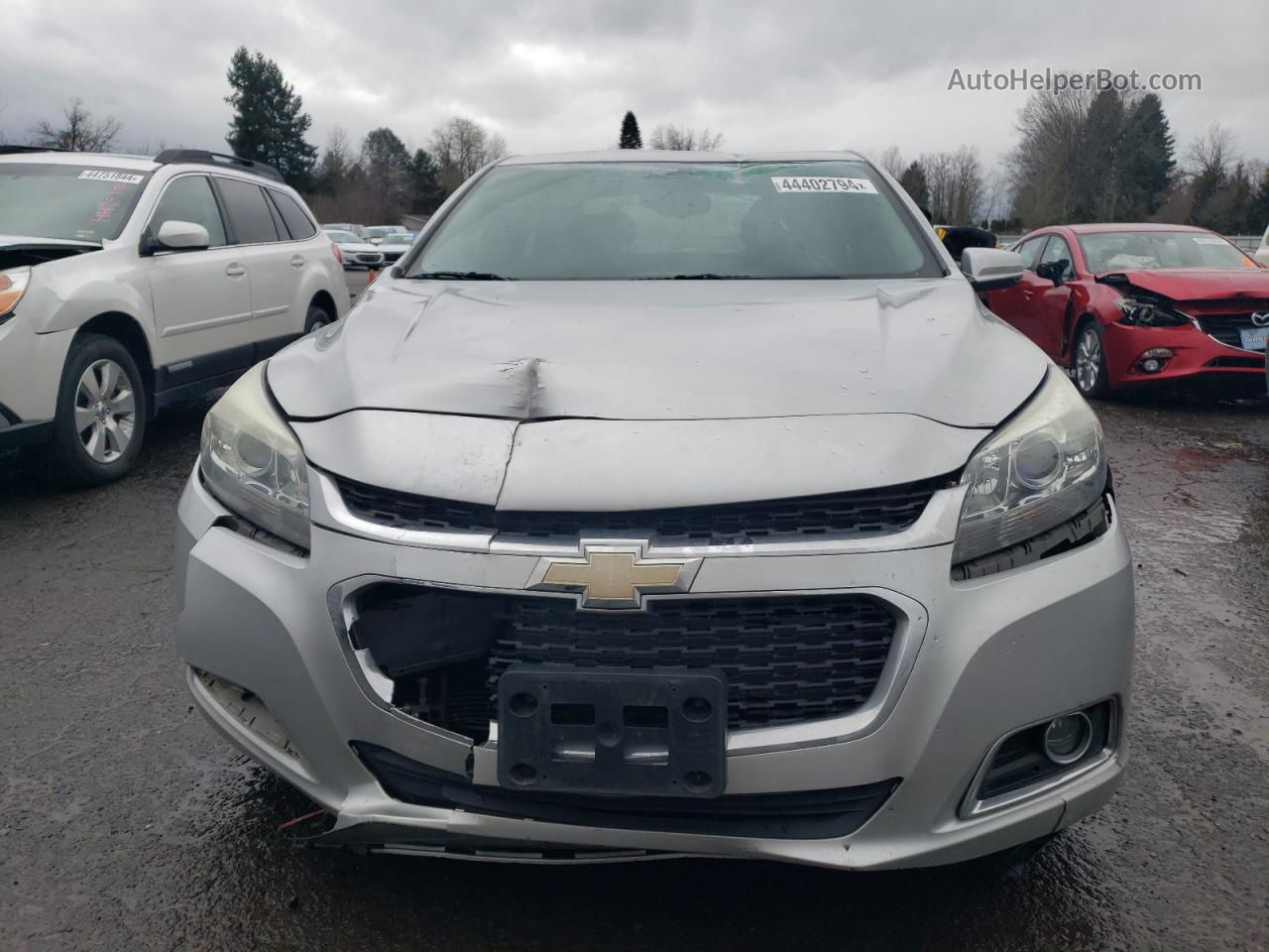 2015 Chevrolet Malibu Ltz Серебряный vin: 1G11F5SL4FF207996